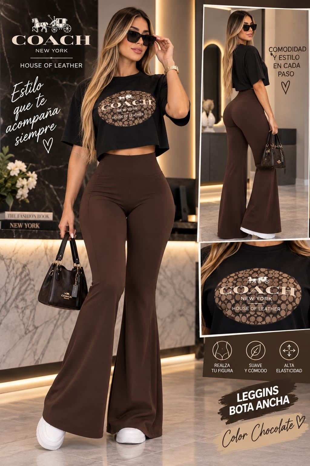 Conjunto bota campana coach 3