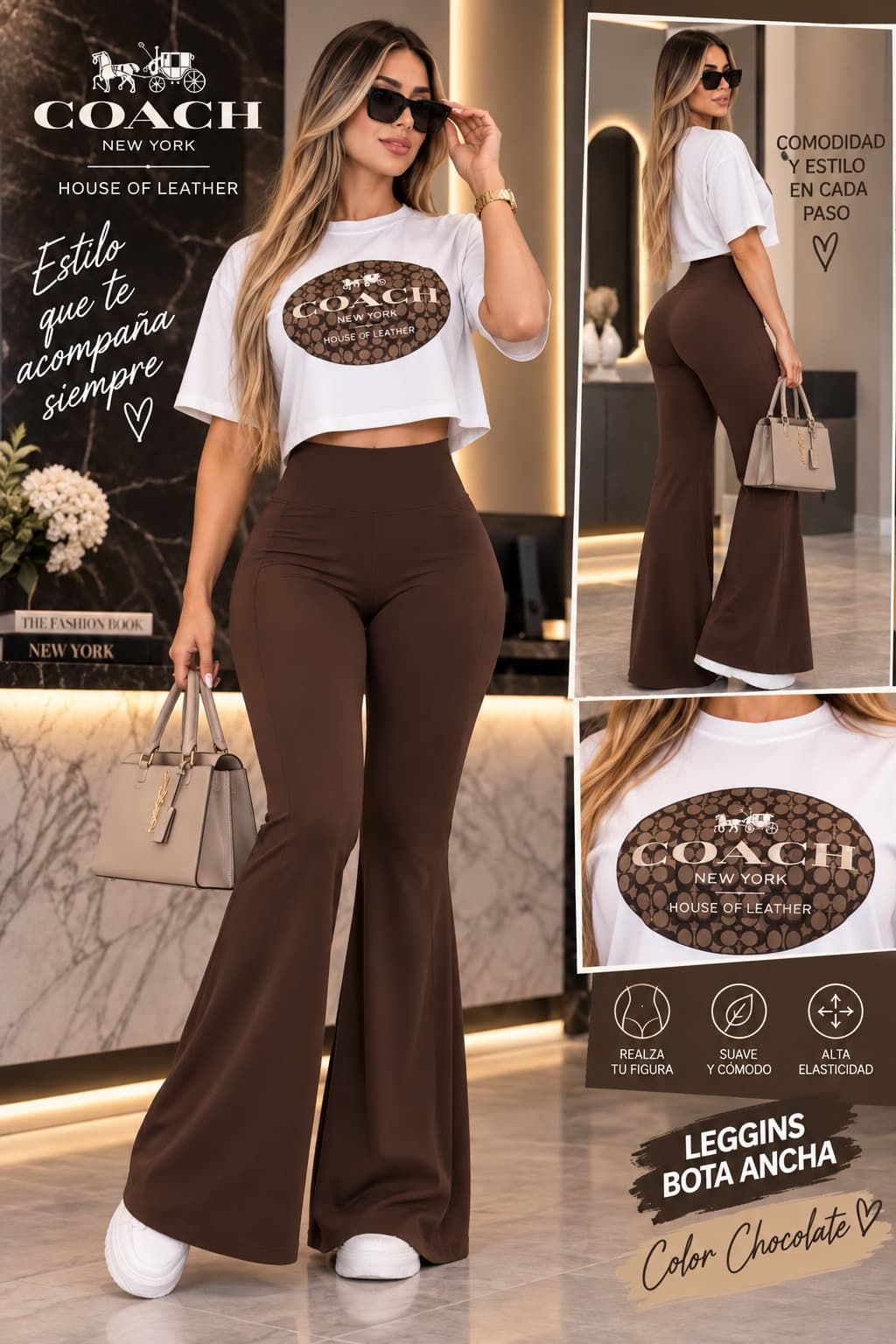 Conjunto bota campana coach 4