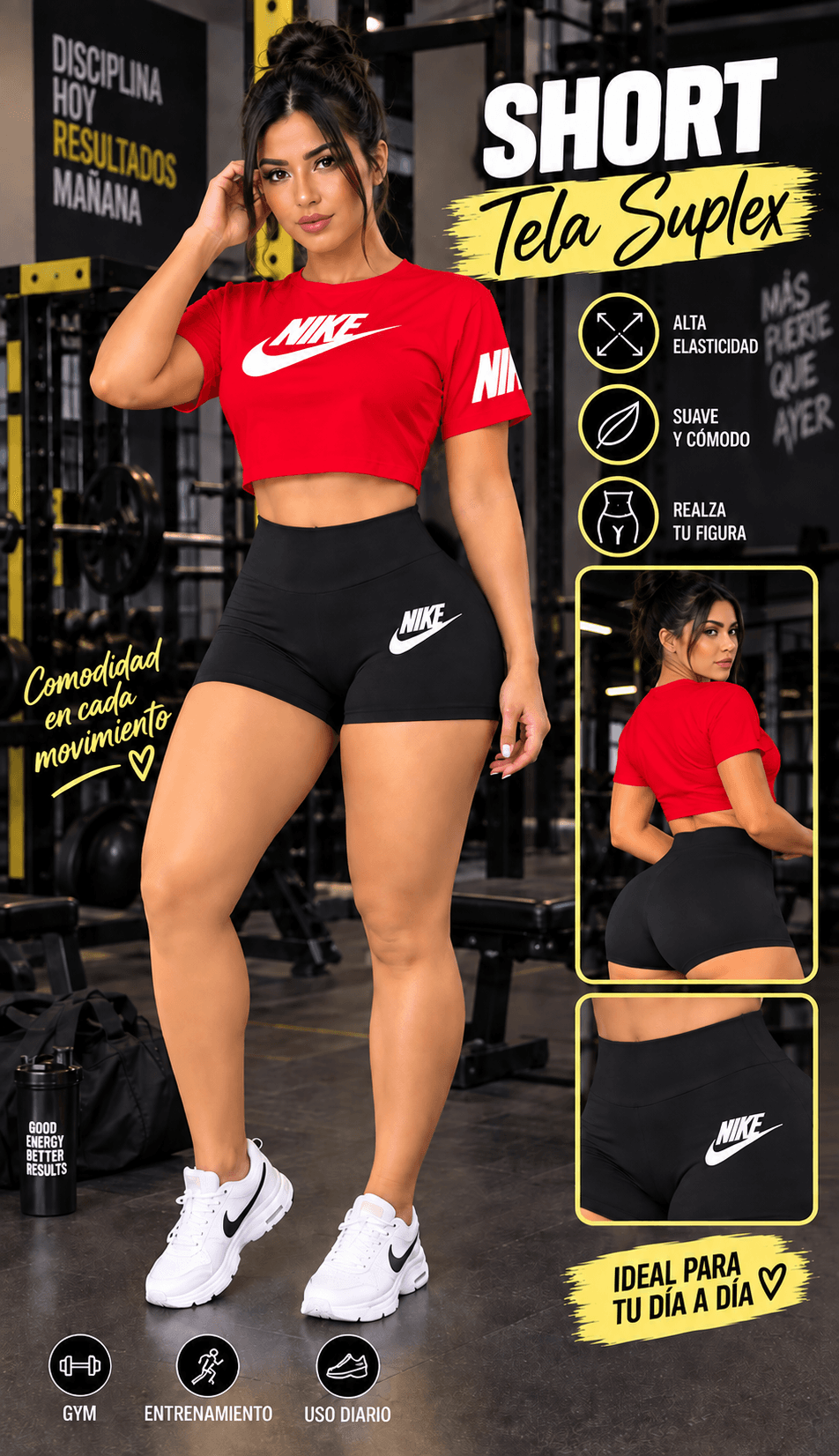 CONJUNTO OVERZIZE ALGODON SHORT EN SUPLEX 3