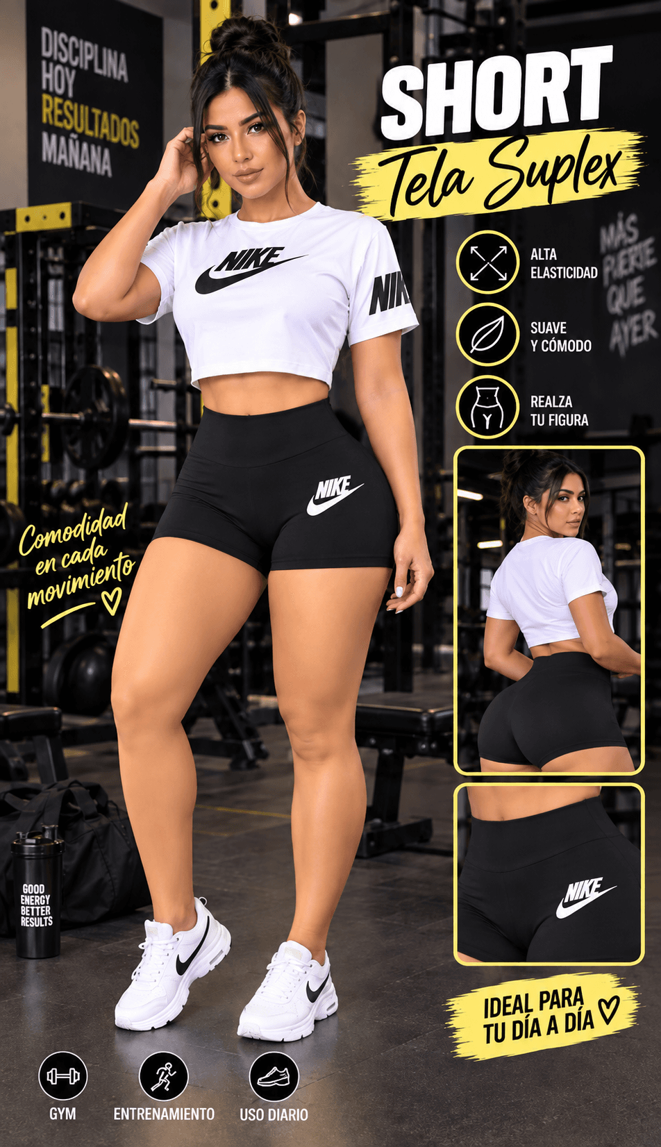 CONJUNTO OVERZIZE ALGODON SHORT EN SUPLEX 4