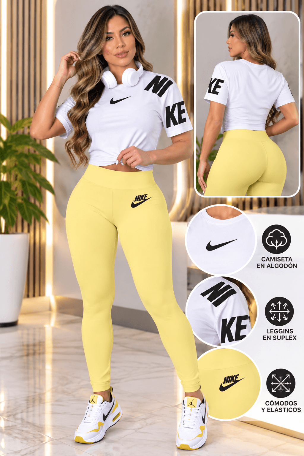 CONJUNTO LEGUINS Y CAMISETA ALGODON 1