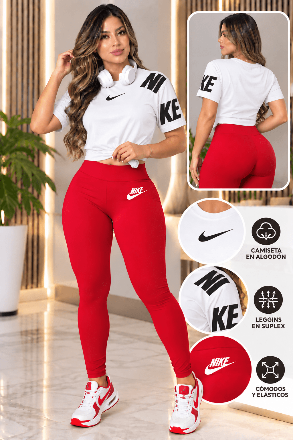 CONJUNTO LEGUINS Y CAMISETA ALGODON 3