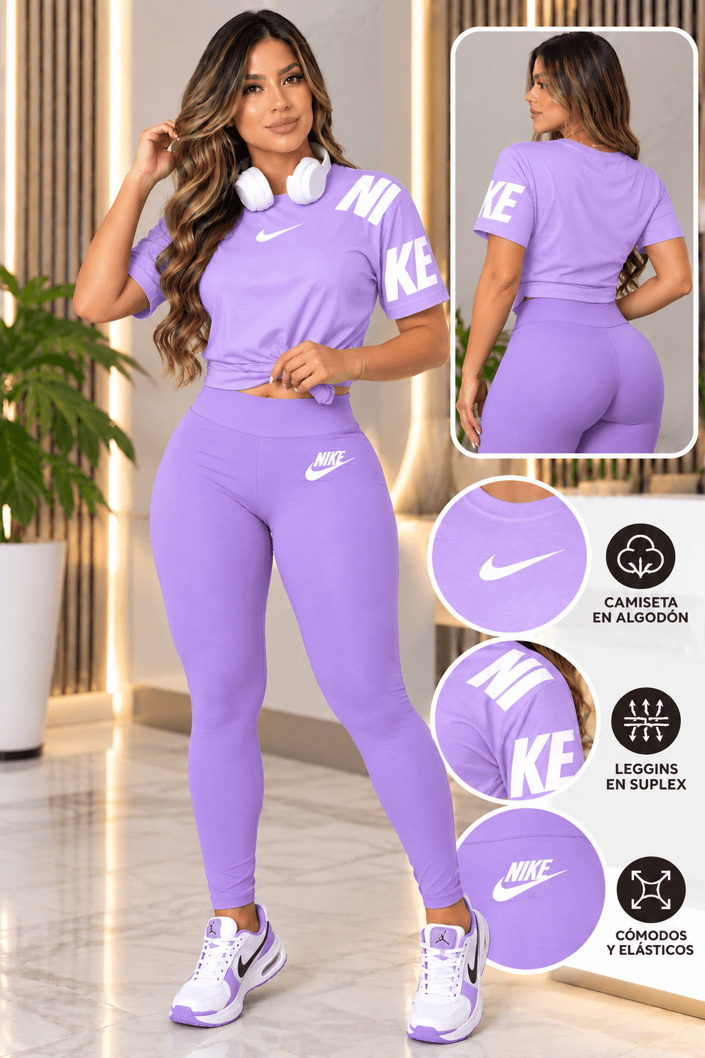 CONJUNTO LEGUINS Y CAMISETA ALGODON 5