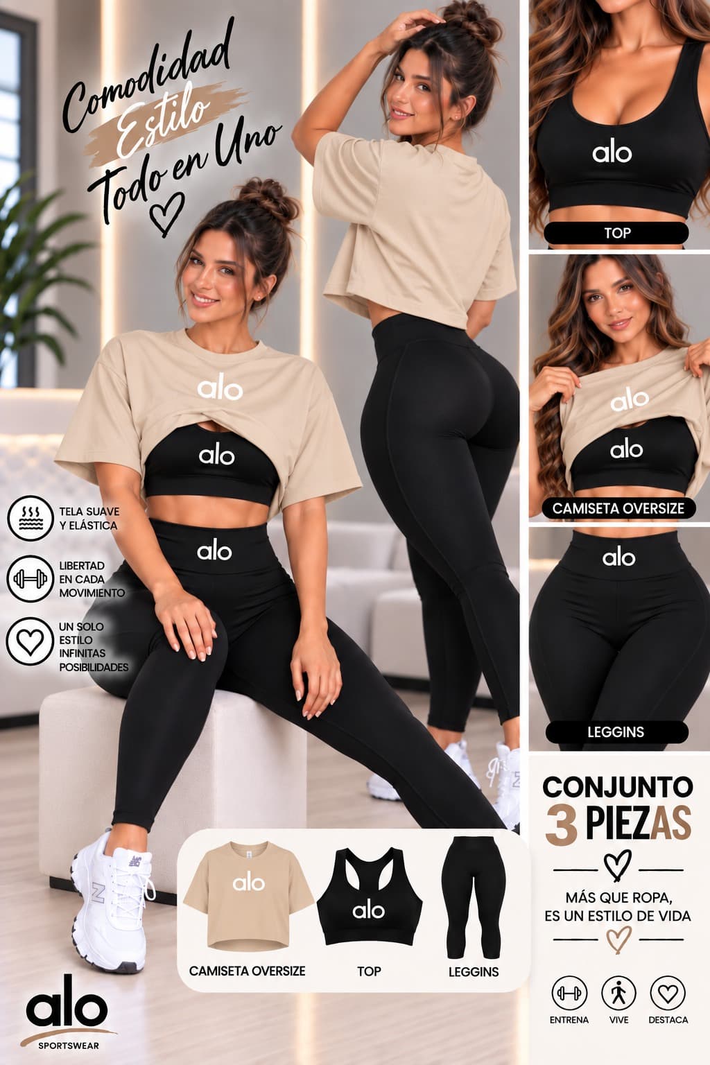 CONJUNTO 3 PIEZAS ALO 2