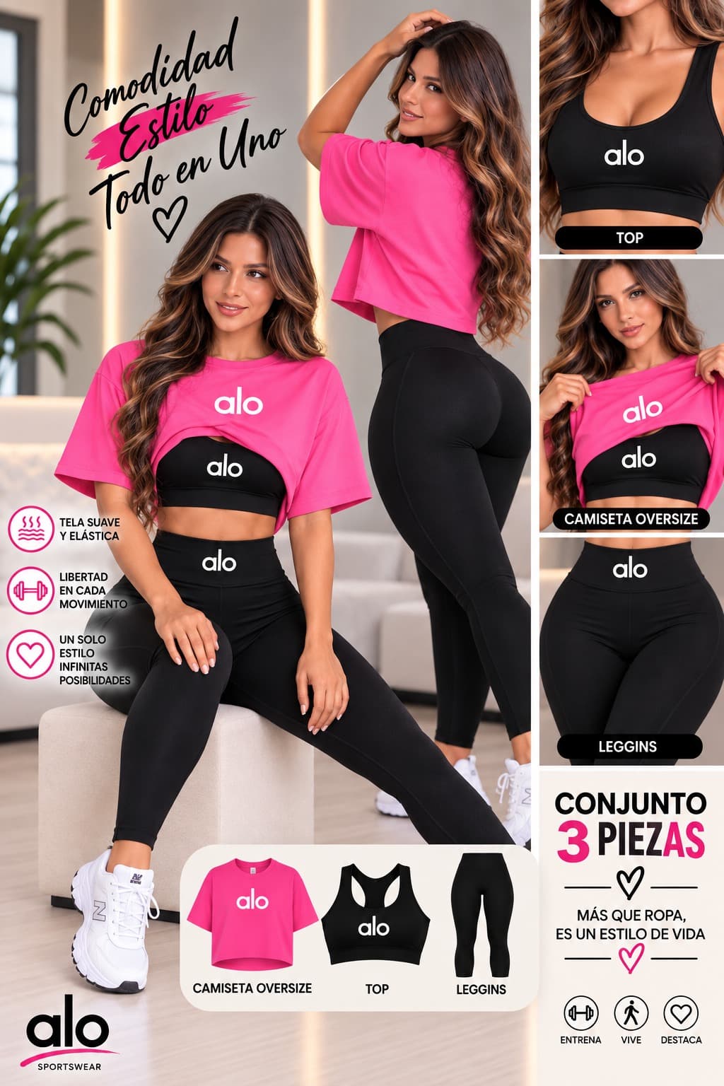 CONJUNTO 3 PIEZAS ALO 3