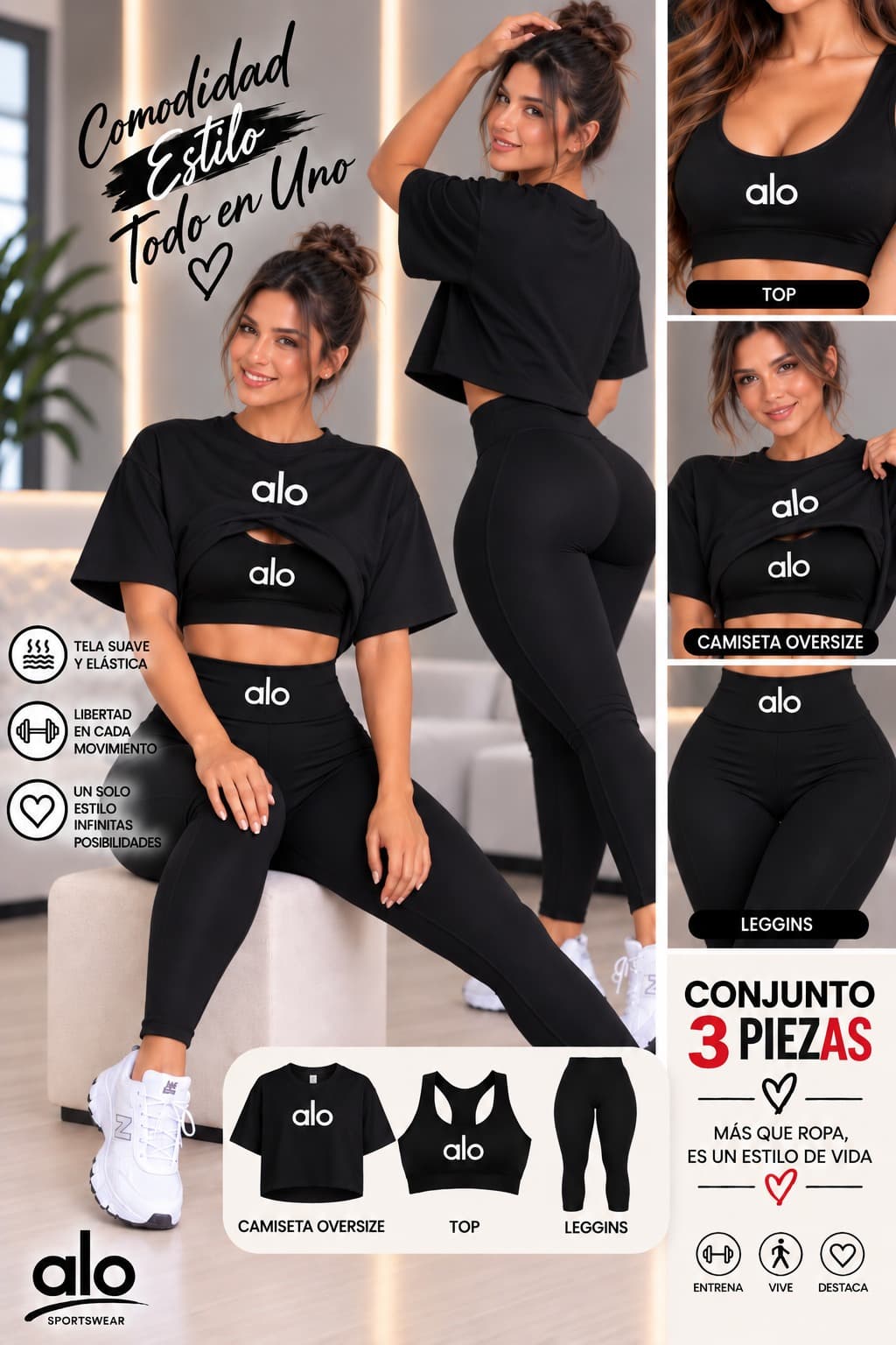 CONJUNTO 3 PIEZAS ALO 5