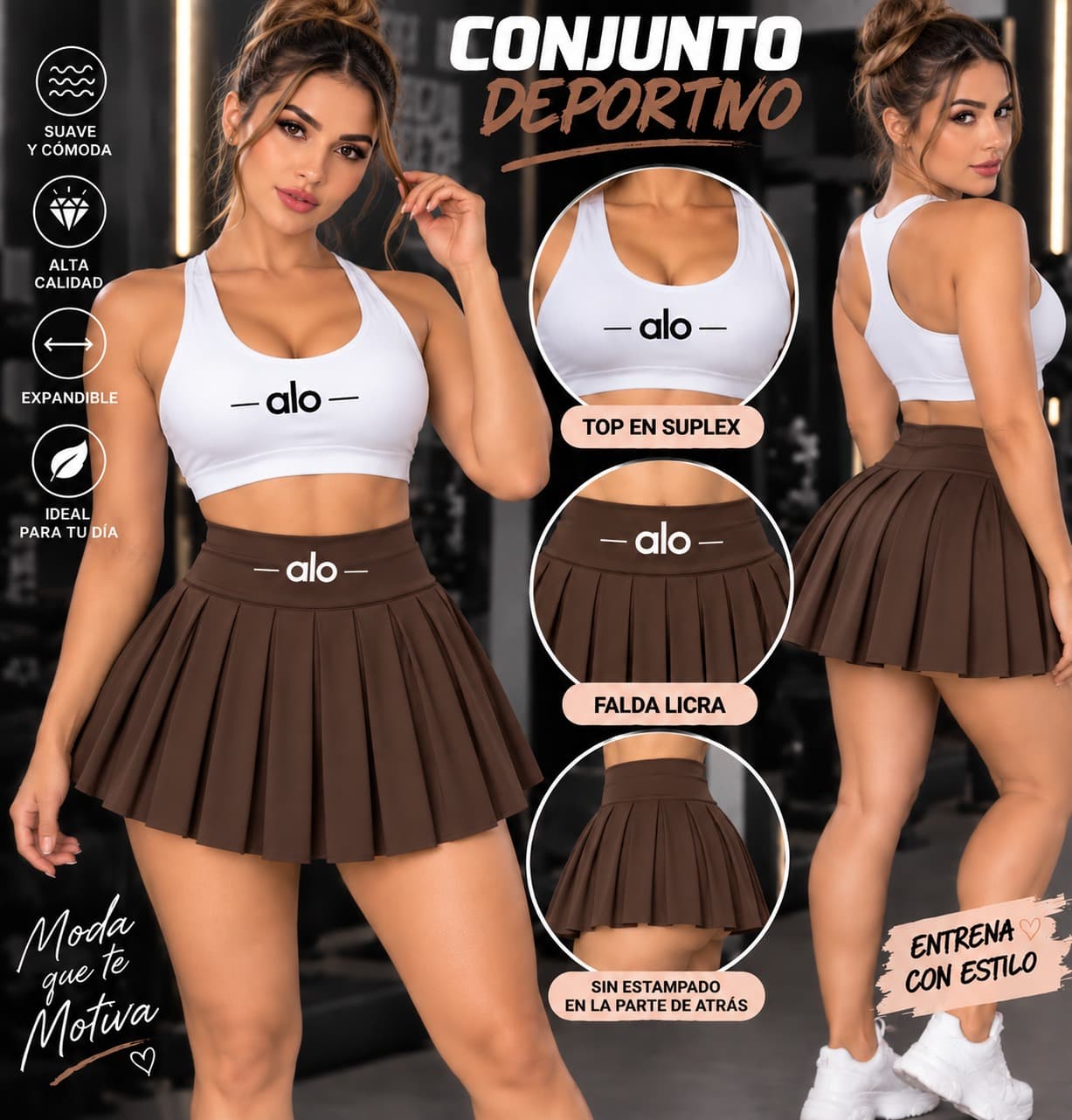 CJT FALDA SHORT Y TOP ALO 4