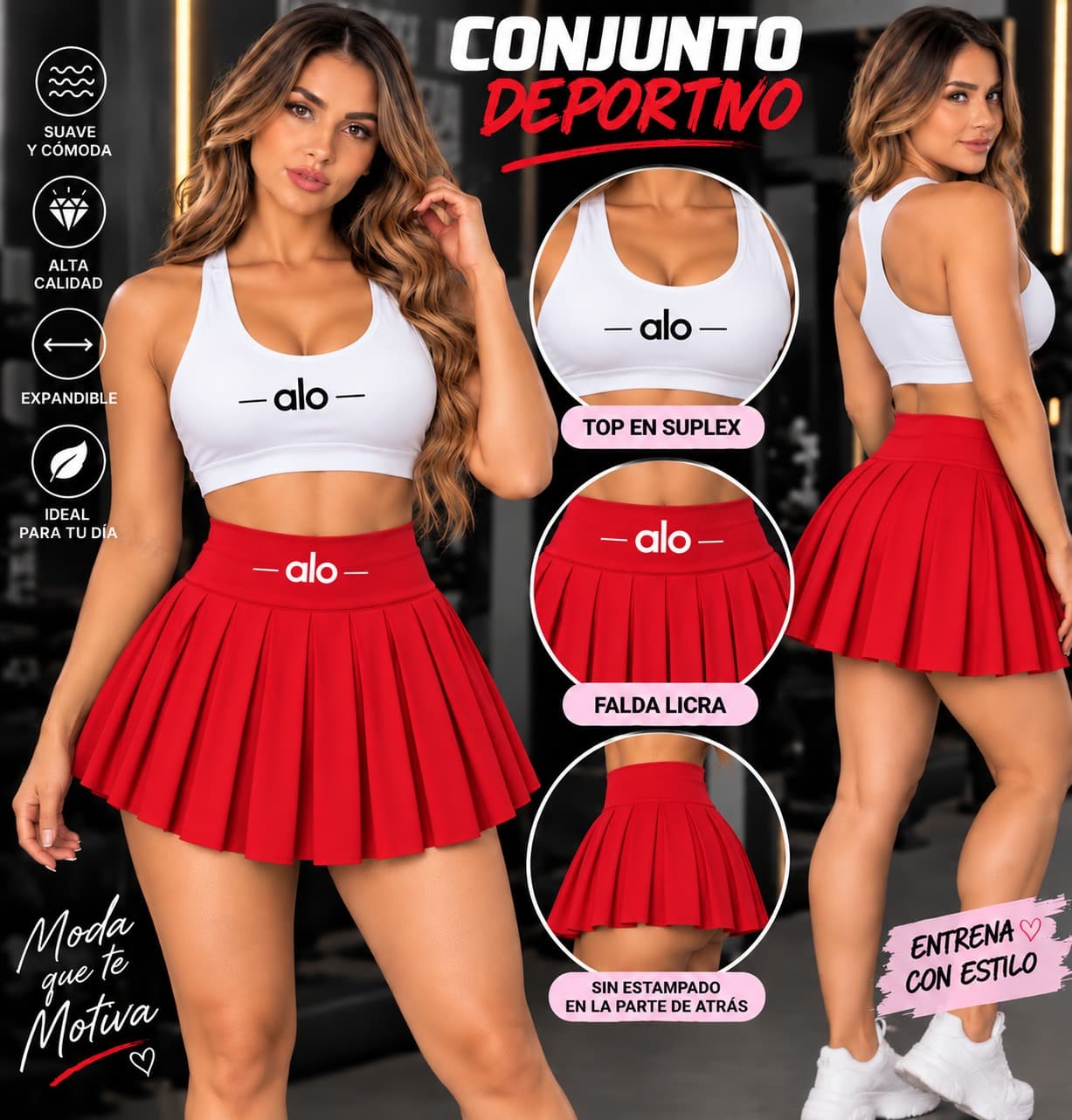 CJT FALDA SHORT Y TOP ALO 5